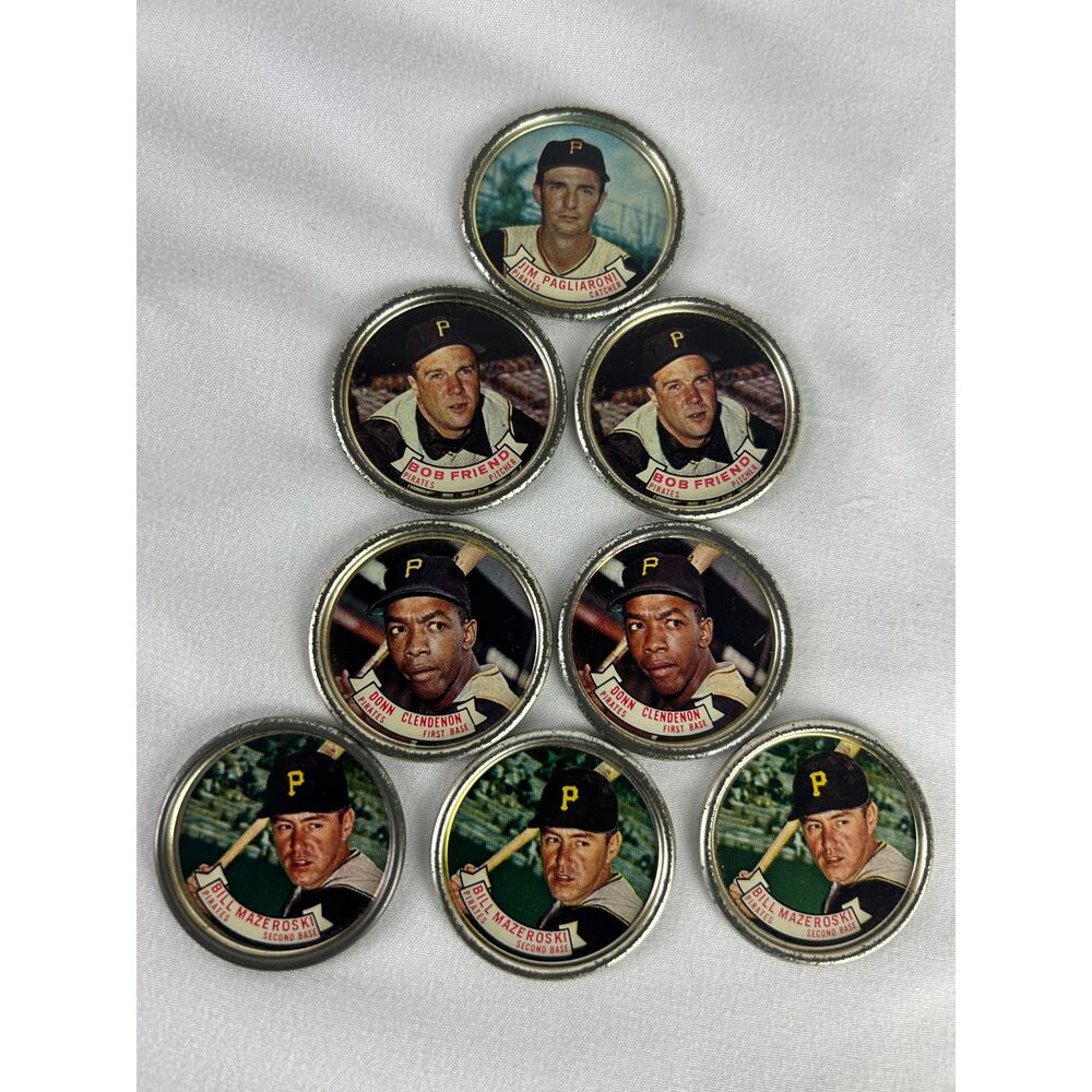 1964 Topps Baseball Coins Pirates Lot Mazeroski Clendenon Friend